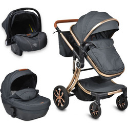 Cangaroo Polly Καρότσι Μωρού 3 σε 1 Black