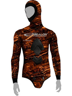Epsealon Brown Fusion Σακάκι Κατάδυσης Ξυρισμένο Neoprene με Επιστήθιο για Ψαροντούφεκο 5mm