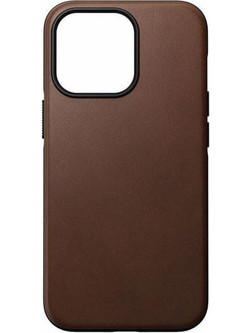 Nomad Leather Back Cover with MagSafe Rustic Brown (iPhone 13 Pro)