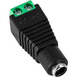 GloboStar Βύσμα Τροφοδοσίας DC Θηλυκό - Female Jack Connector σε Κλέμα 5.5 x 2.1mm - (70703)