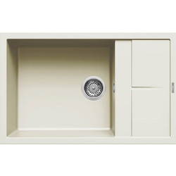 Elleci Unico 310 Ένθετος Νεροχύτης Γρανίτη Bianco Antico 78x50cm