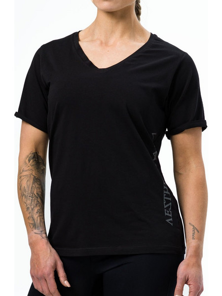 ΜΠΛΟΥΖΑΚΙ ΜΕ V ΛΑΙΜΟΚΟΨΗ ΓΥΝΑΙΚΕΙΟ ΜΑΥΡΟ TEE V-NECK BLACK