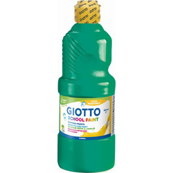 Τέμπερa Giotto Μπουκάλι 500ml School Paint Πράσινο Σκούρο