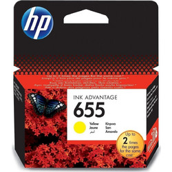 HP 655 Yellow Μελάνι Εκτυπωτή Inkjet CZ112AE