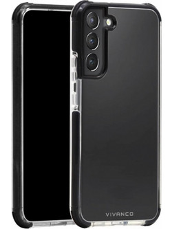 Vivanco Rock Solid Back Cover Trnsparent Black (Galaxy S22+)