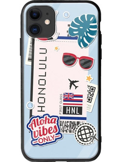 Θήκη Ticket To Honolulu iPhone 11 Groove TPU (Tempered Glass και TPU)