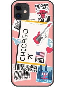 Θήκη Ticket To Chicago iPhone 11 Black TPU (Μαύρη Σιλικόνη)