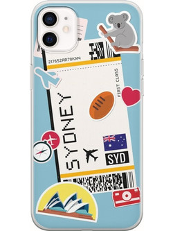 Θήκη Ticket To Sydney iPhone 12 mini Flexible TPU (Διάφανη Σιλικόνη)