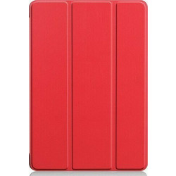 Θήκη iPad Trifold Smart View και πίσω TPU για Apple iPad 2019/2020/2021 10.2 - Κόκκινο