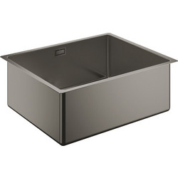 GROHE K700 54x44 31574AL0 Ένθετος Νεροχύτης Inox Μαύρος