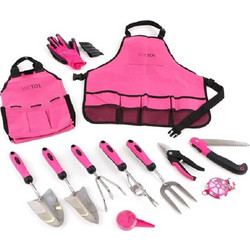 SIXTOL Garden tool set 12pcs (PINK 12)