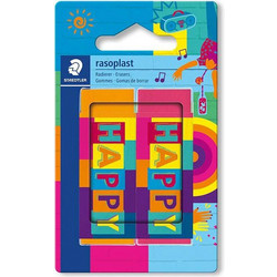 Σετ Γόμες Staedtler Rasoplast 526 B20 Happy - 2 τμχ STAE526B2BK2HA