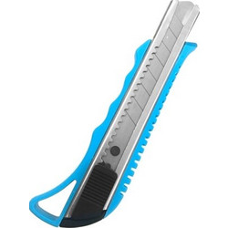 POWERTECH πλαστικό κοπίδι με ασφάλεια, 18mm, μπλε