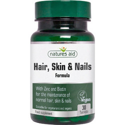 Natures Aid Hair, Skin & Nails Formula 30 Ταμπλέτες