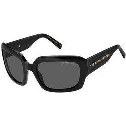 Marc Jacobs MARC574/S 807/IR Γυναικεία Γυαλιά Ηλίου Ορθογώνια Κοκάλινα Μαύρα με Γκρι Polarized Φακό