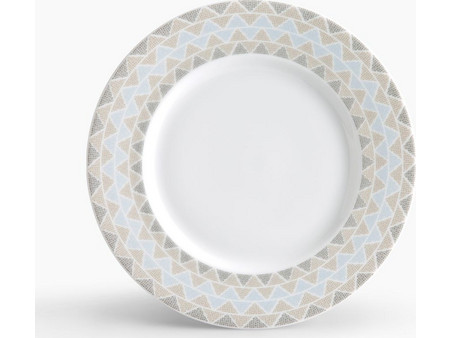 Ιωνία Πιάτο Φρούτου Πορσελάνης Geometry Μπεζ 22cm 3182251