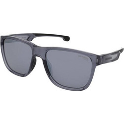 Carrera CA003/S R6S/T4 Ανδρικά Γυαλιά Ηλίου Τετράγωνα Κοκάλινα Διαφανή με Γκρι Καθρέπτη Φακό