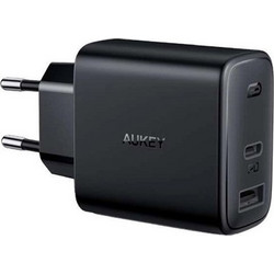 Aukey Swift Series Φορτιστής Χωρίς Καλώδιο με Θύρα USB-A & USB-C 32W Power Delivery Black PA-F3S