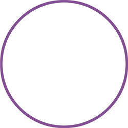 Amila Χούλα-Χουπ HQ 70cm - Φ19mm - 280gr. Μωβ - 98813