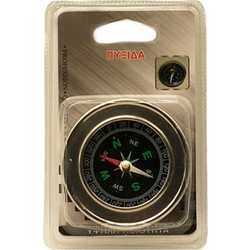 Πυξίδα Μεταλλική Ασημί 6cm 20370-19 OEM
