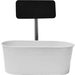 Plastona Κασπώ Μεταλλικό Λευκό 30x13x11cm 00.05.5968A