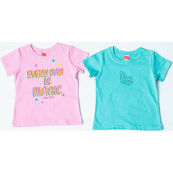 Joyce Σετ Παιδικά T-Shirt Κοντομάνικα Ροζ Βεραμάν 13812