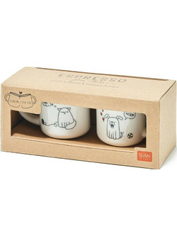 Legami Σετ 2 Κούπες Dog And Cat 50ml (MM0009)