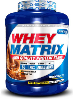 Quamtrax Whey Matrix Chocolate Πρωτεΐνη Ορού Γάλακτος Γράμμωσης 2.27kg