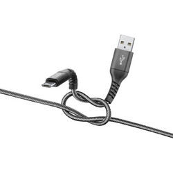 CELLULAR LINE 312670 USB Extreme Καλώδιο Συγχρονισμού και Φόρτισης microUSB (2m) Μαύρο TETRACABMUSB2MK