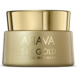 Ahava 24K Gold Mineral Mud Κρεμώδης Μάσκα Προσώπου για Καθαρισμό Ενυδάτωση & Αντιγήρανση με Άργιλο 50ml