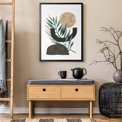 ΑΦΙΣΑ WALL-DESIGN NATURE 49501 (PVC/PLEXIGLASS ΜΑΥΡΗ ΚΟΡΝΙΖΑ) 40x60cm