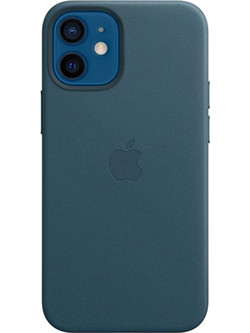 Apple Leather Sleeve with MagSafe Baltic Blue (iPhone 12 mini)