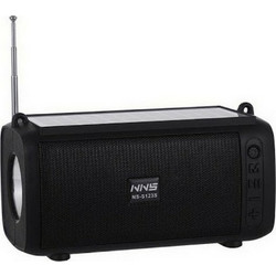 NS123S Ηχείο Bluetooth 5W με Ραδιόφωνο Μαύρο