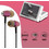 AZ-27 Ακουστικά Bluetooth In Ear Pink