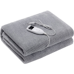 Rohnson R-032 Ηλεκτρική Μονή Κουβέρτα Πλενόμενη με Χρονοδιακόπτη Γκρι 60W 150x80cm