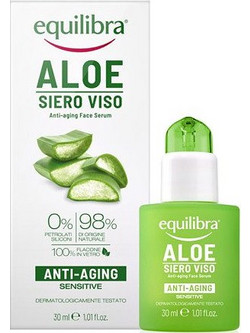 Equilibra Aloe Anti-Aging Face Αντιγηραντικό Serum Προσώπου με Υαλουρονικό & Αλόη 30ml