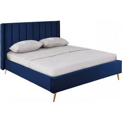 Woodwell Passion Κρεβάτι Διπλό Βελούδινο 160x200cm Ε8803,3