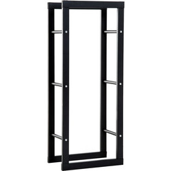 Μεταλλική Ξυλιέρα Τζακιού 40 x 25 x 100 cm HOMCOM 820-145
