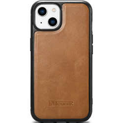 iCarer Oil Wax Leather Cover - Δερμάτινη Θήκη με TPU Bumper - Apple iPhone 14 Plus - Camel Tan (WMI14220719-TN)
