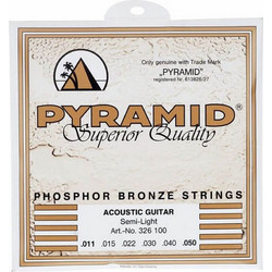 Pyramid Semi-Light Σετ 6 Χορδές Ακουστικής Κιθάρας Phosphor Bronze 11-50"