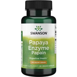 Swanson Papaya Enzyme Papain 100mg 90 Κάψουλες