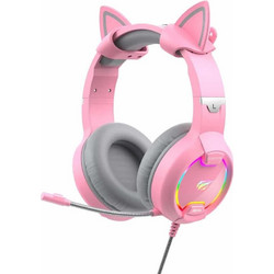 Havit H2233D Gaming Headset Over Ear Pink