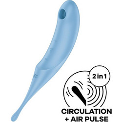 Satisfyer Twirling Pro Air Pulse Vibrator Κλειτοριδικός Δονητής Μπλε