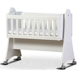 Dizain Baby Λίκνο με Πλαϊνό Άνοιγμα Λευκό 6849-9