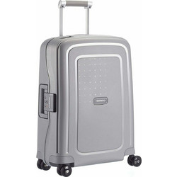 Samsonite S'Cure Βαλίτσα Καμπίνας 55x40x20cm με 4 Ρόδες Ασημί