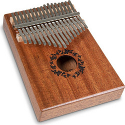 Gewa Kalimba Hollow Mahogany - Leaves, 17 notes