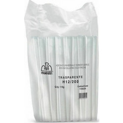 Κόλλα Ράβδοι Σιλικόνης Διαφανείς Roma Maestri 12mm/200mm 1kg 1195234 50τμχ