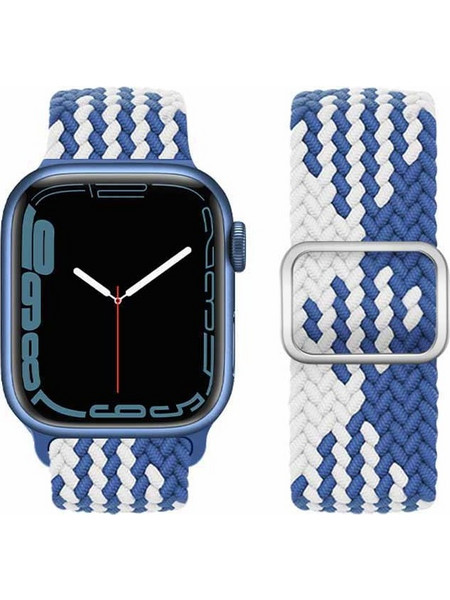 Hoco WA05 Jane Eyre Λουράκι Υφασμάτινο Blue / White (Apple Watch 38 / 40 / 41mm)