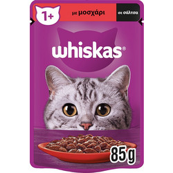Whiskas Adult with Beef in Gravy 85gr