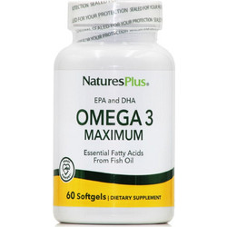Nature's Plus Omega 3 Maximum Ιχθυέλαιο 60 Μαλακές Κάψουλες